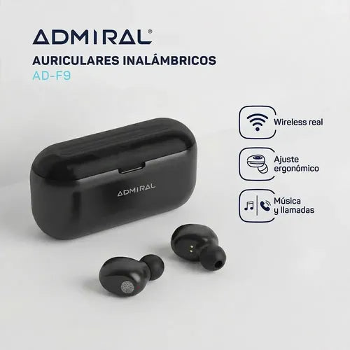 Auriculares In-Ear F9 Con Estuche Carga
