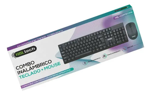 Combo Teclado Mouse Inalambrico HBL tech